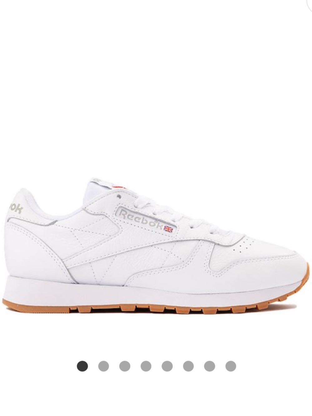 Reebok Classic White leather athletic sneakers